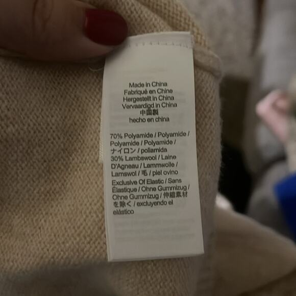 J. CREW crewneck wool blend pink sweater L - Picture 3 of 5